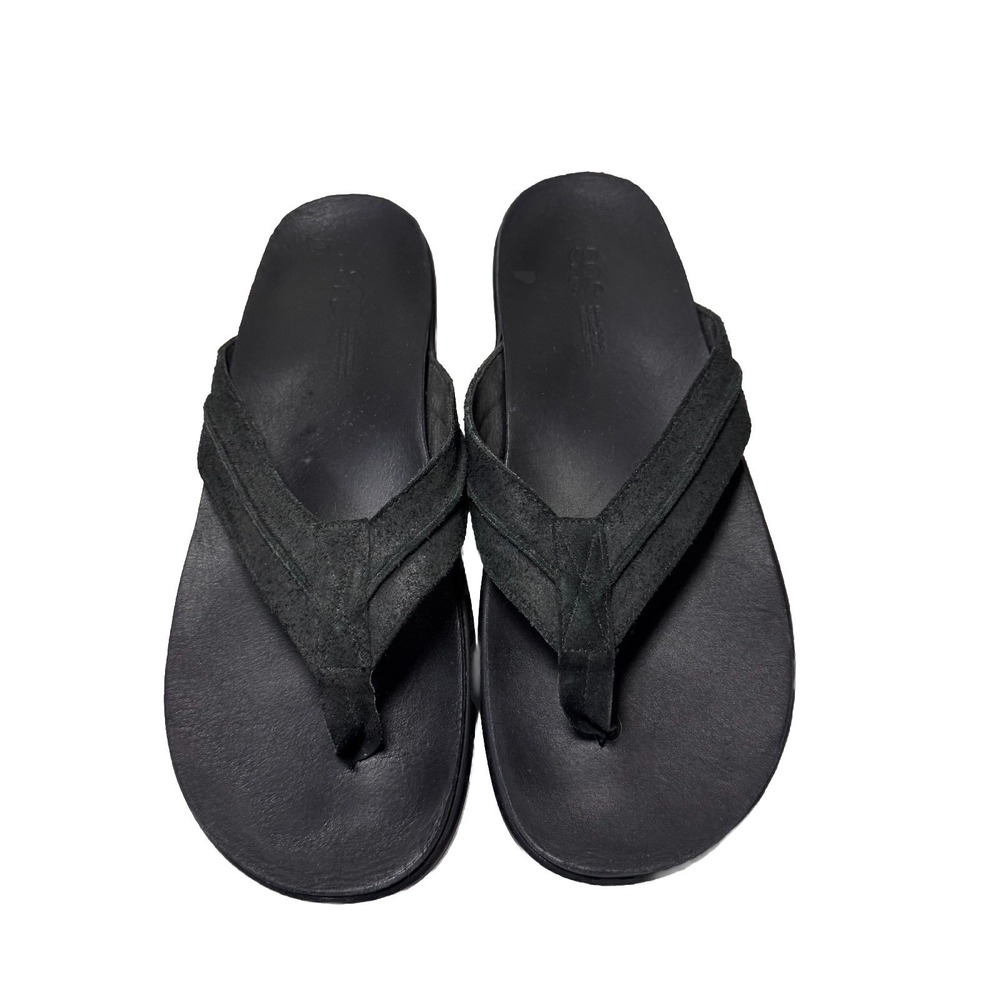SAS Men's Escape Leather Thong Sandals Size 11 M Black Tripad Comfort Flip Flops